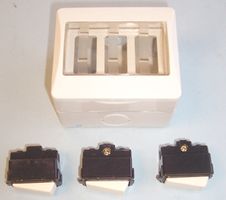 OL1540 - 3 Gang 2 Way Weatherproof Switch, IP55