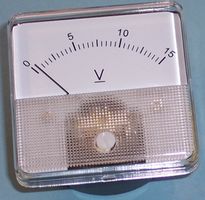 SD-60/0-15V - Analogue Panel Meter, DC Voltage 0V to 15V