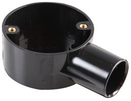 CJB25/2B - 1-Way Terminal Box - 25mm System - Black