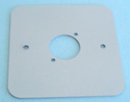 81511-RCS - 1-Gang Single XLR / Speakon / RJ45 Wall Plate Silver - Rounded Corners