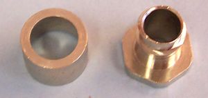 S12/12/C - Plain Hole Fitting Steel Conduit M12