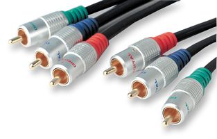 PSG03016 - 3x Phono (RCA) Male to 3x Male Lead, 1m Black