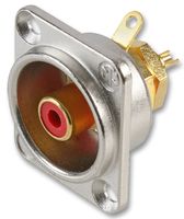NF2D-2 - Phono Socket, D Shell, Red