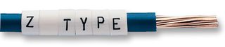 6161910 - 2.9 - 4.7mm Cable Markers Straight Cut Z11 White A - 100PK