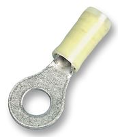 320568 - Ring PIDG Crimp Terminal, Yellow M4, 50 Pack