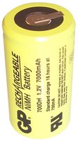 GP700DH1A1P - Industrial NiMH Rechargeable D Battery 7Ah Tagged