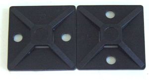 PP01524 - Cable Tie Base, Black, 28x28mm, Pack of 10