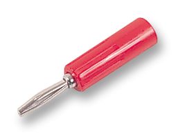 557-0500-01 - Plug, 4mm, Triple Contact, Red