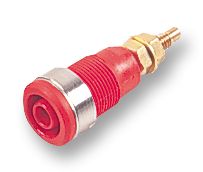 23.3020-22 - Socket, 4mm, Shrouded, Red, 5 Pack