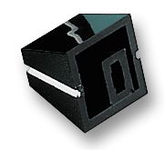 CP-L4 - Slider Knob, Rectangular, Black with Line, 10mm x 11mm