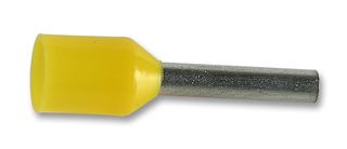 E1012-L-YELLOW - Ferrule, Insulated, 1mm, 100 Pack