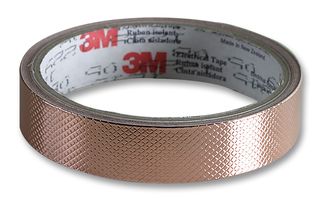 1245 - Embossed Adhesive Copper Foil Shielding Tape, 19mm x 16.5m