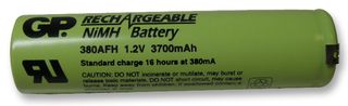 GP380AFH1A1P - Industrial NiMH Rechargeable 7/5AF Battery 3.7Ah Tagged