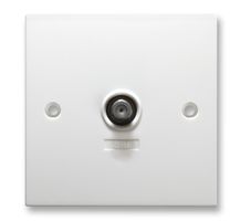SW730 - Single F-Type Screened Wall Plate