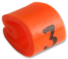 6171303 - 3.4 - 5.7mm Cable Markers Straight Cut Z13 Orange 3 - 100PK