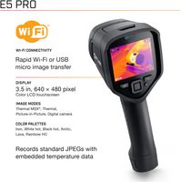 FLIR E5 PRO - Thermal Imaging Camera with Ignite Cloud, -20 to +400 Degrees C, IP54