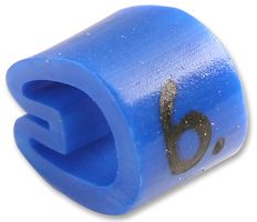 6171606 - 3.4 - 5.7mm Cable Markers Straight Cut Z13 Blue 6 - 100PK