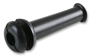 12461 - PVC Cable Grommet Sleeves Black 6.1mm Cable Dia. 7.6mm Panel Hole Dia. 50 Pack