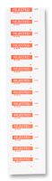 7827314 - Rejected Labels 16 x 38mm Nylon Cloth 350 Pack Red