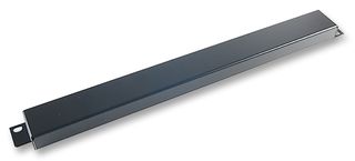R1287/1BK - 19" Security Rack Panel - 1U