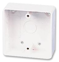SB1/C/RC - 1-Gang Rounded u-PVC Surface Mount Conduit Box Round Conduit K/O White 32mm Deep