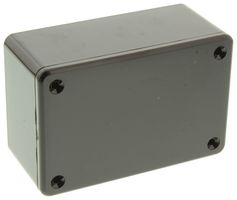1591LBK - IP54 Black Flame Retardant ABS Enclosure - 85x56x35mm