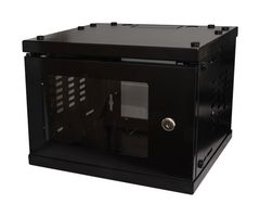MU4/10 - miniMEDIA 4U 10" Cabinet, Black Metal