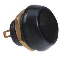 59-111 - Switch, Push, SPNO, Momentary, Metal Round, Black