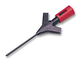 973972101 - 2A 2mm MICRO-KLEPS Miniature Clamp Test Probe - Red
