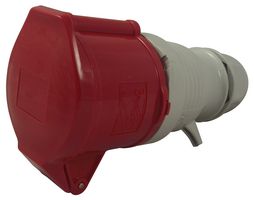 330 - 32A, 415V, Cable Mount CEE Socket, 3P+N+E, Red, IP44