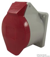 430 - 32A, 415V, Panel Mount CEE Socket, 3P+N+E, Red, IP44