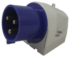 630306 - 32A, 230V, Surface Mount CEE Appliance Inlet, 2P+E, Blue, IP44