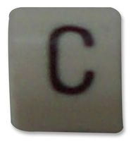 6153912 - Z-Type Cable Marker, C, Black/White, Straight Cut, Reel of 1000