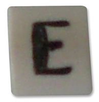 6151914 - Z-Type Cable Marker, E, Black/White, Straight Cut, Box of 1000