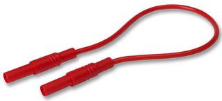 MLS GG 100/2,5 RED - 32A Red 4mm Banana Plug to Plug Test Lead - 1m