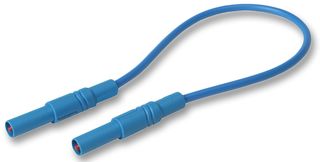 MLS GG 100/2,5 BLUE - 32A Blue 4mm Banana Plug to Plug Test Lead - 1m
