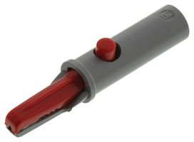 930126101 - 6mm Crocodile Clip, Grey/Red, 6A