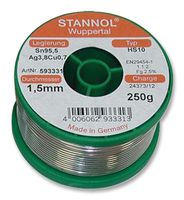 593311 - Lead Free Solder Wire 0.8mm, 250g, 217°C