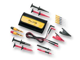 TLK282-1 - 4mm SureGrip Automotive Test Lead Set with Probes, Crocodile and Hook Clips and Insulation Piercer