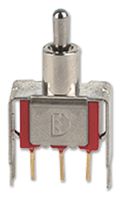 1MS1T2B4VS2RES - Toggle Switch, On-On, SPDT, PCB Mount, 100mA