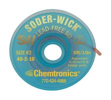 40-2-10 - Soder-Wick Lead-Free Desoldering Braid Yellow Label 1.5mm x 3m