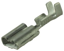 60838-1 - Terminal, Crimp, Fem, 6.35mm, 22-18 AWG, 25 Pack