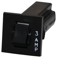 W28-XQ1A-3 - Thermal Circuit Breaker, W28, 3A, 1 Pole, 32V DC, 250V AC, Panel