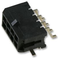 43045-0609 - Micro-Fit 3.0 Header, SMT, 2 Row, Right Angle, with Solder Tab, 6 Way, Glow Wire Compatible