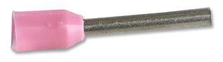 E0308-PINK - Ferrule, Insulated, 0.34mm, 100 Pack
