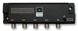PROAMP104X - Dual Mode 4-Way UHF Amplifier 9db, Line Powered with Return Path