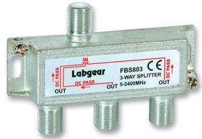 FBS803 - Broadband 3-Way Compact Splitter Power Pass All Ports 5-2400MHz