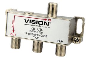 V26-2/25 - 2-Way 25dB MATV Tap V26-2/25
