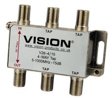 V26-4/15 - 4-Way 15dB MATV Tap V26-4/15