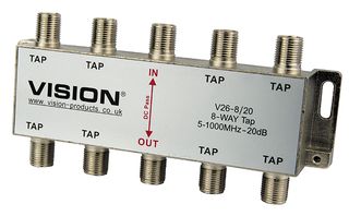 V26-8/20 - 8-Way 20dB MATV Tap V26-8/20